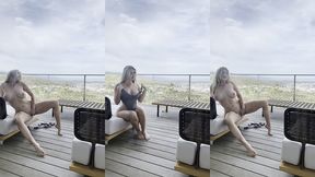 voyeur cam catches kayley gunner stripping outside