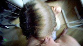 helping my step sister training deepthroat
