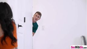 Horny girlfriend Lulu Chu only wants a big dick and she took a hunks and stepbros