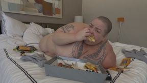 Immobile SSBBW GF is Mad At You For Taking Too Long To Bring Her Food In Bed Burping & Farting