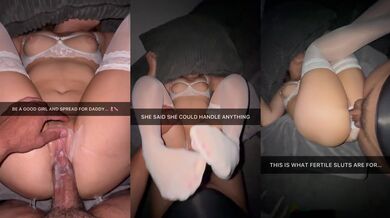 Breeding the Naughty Babysitter Raw On Snapchat - POV Don’t Pull Out