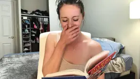 Hysterically Reading Harry Potter While Sitting On A Vibrator!