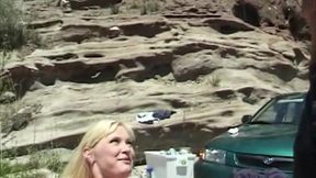 Coed Kelly Gets Her Pussy Licked and Fucked Outdoors