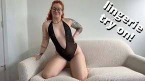 sheer, strappy, and crotchless lingerie try on - full video on Veggiebabyy Clips4Sale