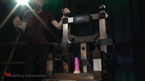 ZEUS USE DILDO IN BONDAGE THRONE multicam studio