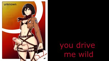 Mikasa ackerman futa hentai anal JOI w/metronome