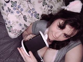 ASMR Sensual Ear Licking in Pyjamas ?❤️ - AngeASMR