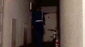 Naughty Oriental Cop Seduces Partner During Shift