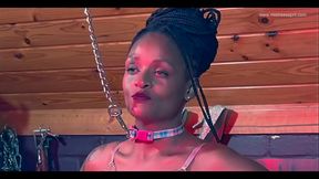 Ebony dominant Mistress April dominates Pam