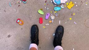 Crushing Toys in Combat Boots