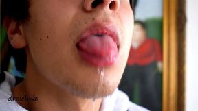 Deliciosa lengua con placer de mamar verga