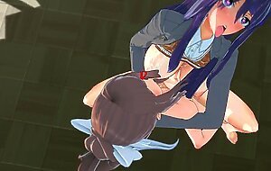 DDLC: Femboy Monika jerk off saught by Yuri