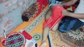 New Married Couple Having Romantic Sex