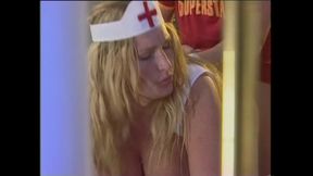 Busty MILF Nurse Ass Fucked and Cummed in Mouth by Big Vintage Cock
