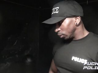 2 Hung Ebony Cops Bang Their Suspect