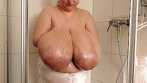 Maja meets Alice Part 246 - Alice's Big Boobs in a Black and White Striped Bikini (Clip No 2916 - mp4 version)