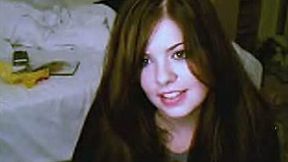 Brunette teenager from my block caught on webcam video