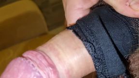 Stepson with Big Cock Arrives - Cumshot Handjob