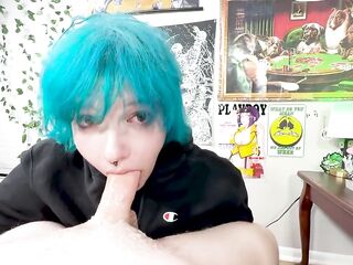 Emo Girl With Huge Tits Give Sloppy Head and Tittyfuck