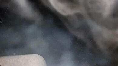 Cigarettes then wet panties with her quick lesbian orgasm