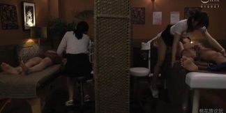 Massaged and Fucked by Hot Masseuse with Wife WatchingFSET737