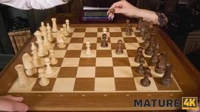 Mature Redhead Chooses Pleasure Over Chess in Intense Encounter
