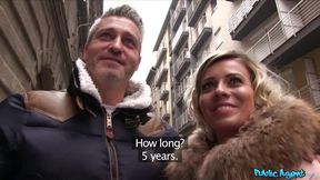 Public Porn - Naughty wife FUCKED in hotel room while husband waits outside