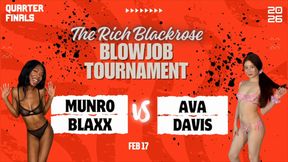 Two girl blowjob competition - Ebony vs Redhead PAWG