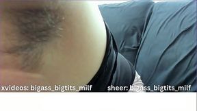 Hairy Armpits MILF spreads her big round ass for doggystyle
