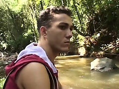 Young twink sucks his partner's big cock before taking it deep in his butt