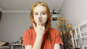Nose picking, teasing!