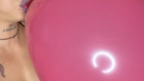 Blowing and popping balloons custom
