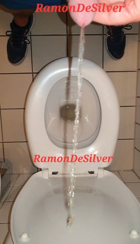 Master Ramon pisses bistro toilet full, poor toilet lady, sorry, but that makes me extremely horny