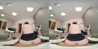 VR BANGERS Redhead Intern Fucks With Boss VR Porn