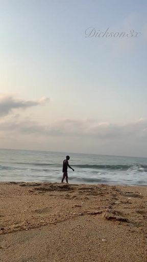 Still on Beach Having Good Time Alone