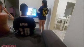 I had to have sex with my husband's friend because of a bet &mdash;  but I got horny and ended up doing DP with both of them
