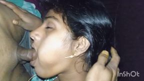 The World Famous Close-up Blowjob, Cums Out Her Mouth and Eating the Cums Indian Amateur Girl