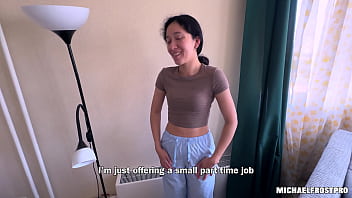 Asian Сleaner Give Me Fuck Her For Money