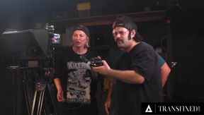 Breaking News Her producer destroys two news anchors during live broadcast deep throat facial creampie anal DP