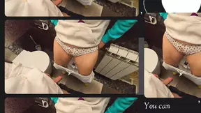 Teacher cum in my panties in the school toilet