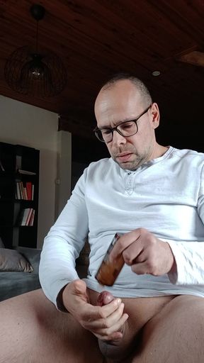 Anal penetration with a large tube. Who wants to dildo my ass?