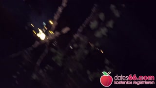 Perfect FUCK with Kessie Shy behind billboard in the city! Dates66