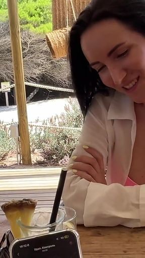 Must-share moment from &quot;Secret fun with a vibrator on the remote control in public places (in a restaurant, on the beach,&quot;