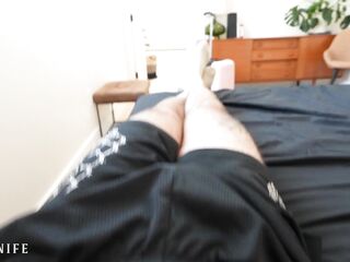 British STEP-SIS forgotta wear pants to daybed - Angel Ritchie