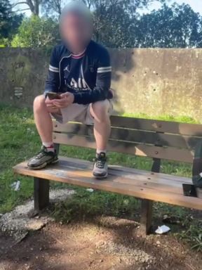 Amateur Boy Lost a Bet and Had to Expose and Touch His Cock in a Park