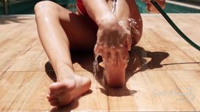 Feet worship. Foot fetish. Dirty talk. Soles