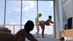 A BBC music producer fucks a Lesbian stripper while a BBC gets sucked in a brothel