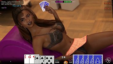 Spicy Strip Poker Ep 2| Strip Poker Hentai Game | Yanet and Some Good Luck