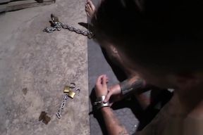 Male solo bondage