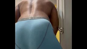 Your Bully Thug sagging stroking bbc with your girlfriend &amp_ your mom watching